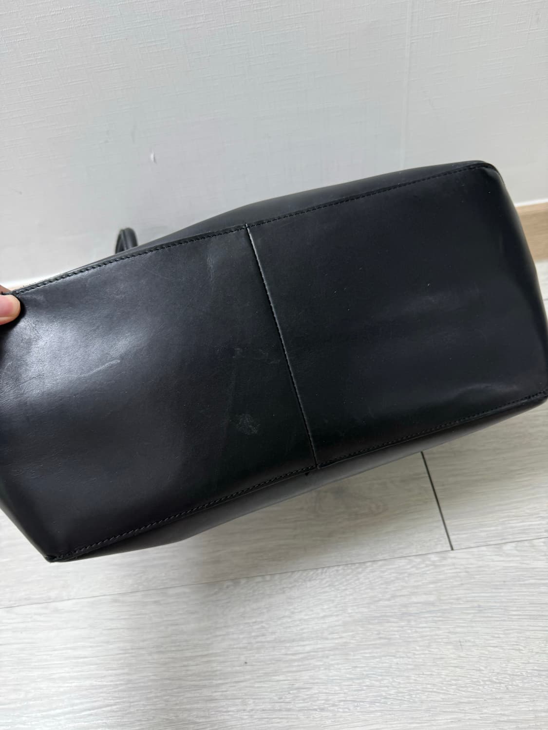 (OS)LLBEAN 엘엘빈 레더 라지 토트백 블랙 상품이미지3