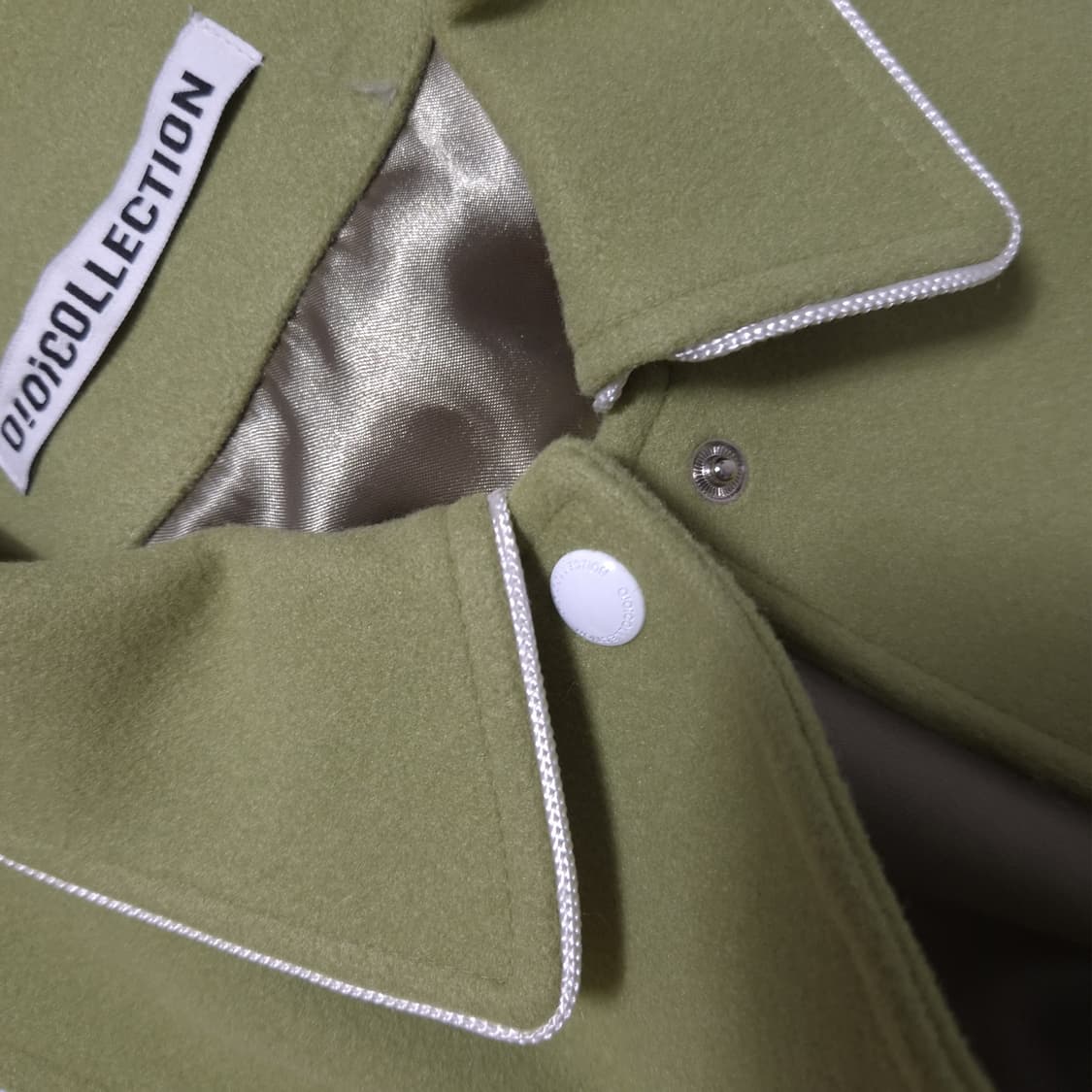 OIOI 바시티 자켓 라이트그린 F 상품이미지4