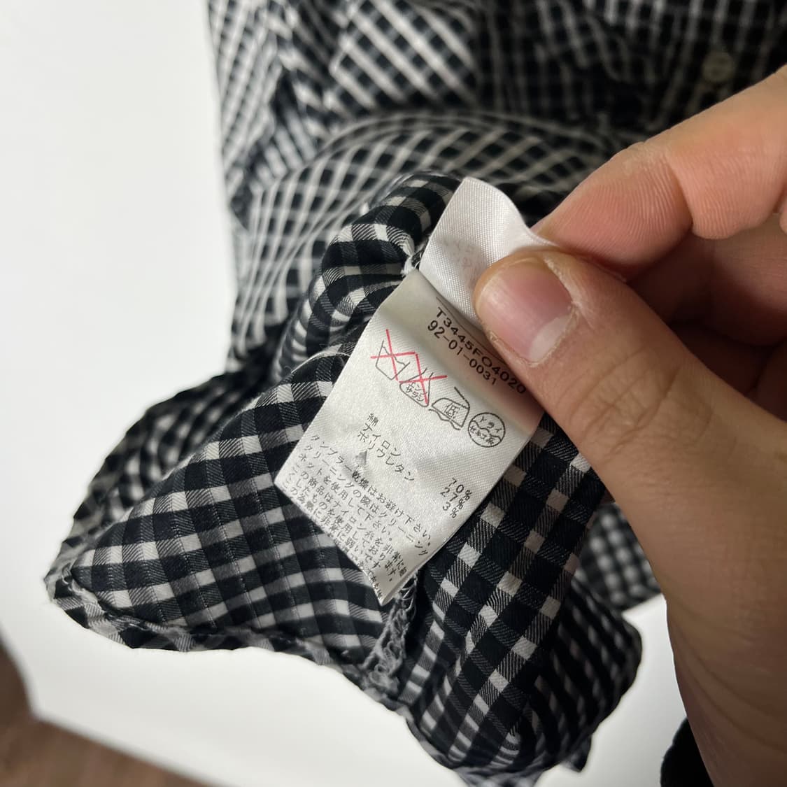 [Naracamic] 나라카미체 드레이프 체크 블라우스 상품이미지6