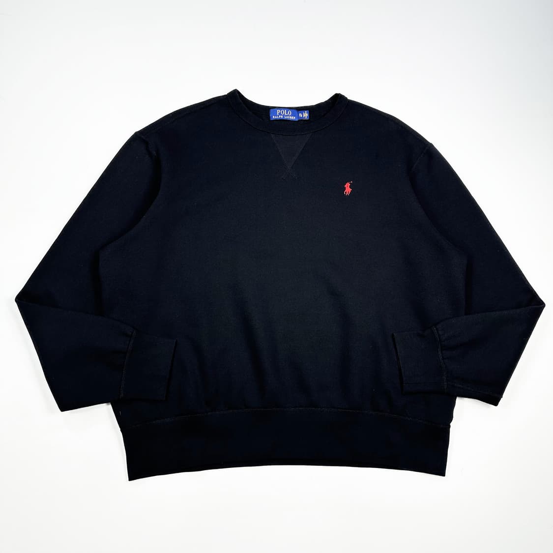 폴로 랄프로렌 클래식 크루넥 맨투맨 블랙 XL 상품이미지1