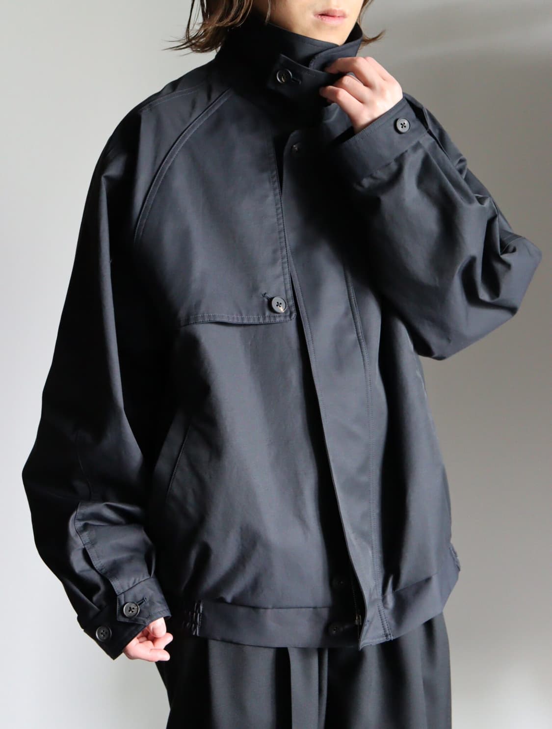 [새상품] STEIN 슈타인 23SS 오버사이즈 해링턴 집 자켓/M사이즈 상품이미지3