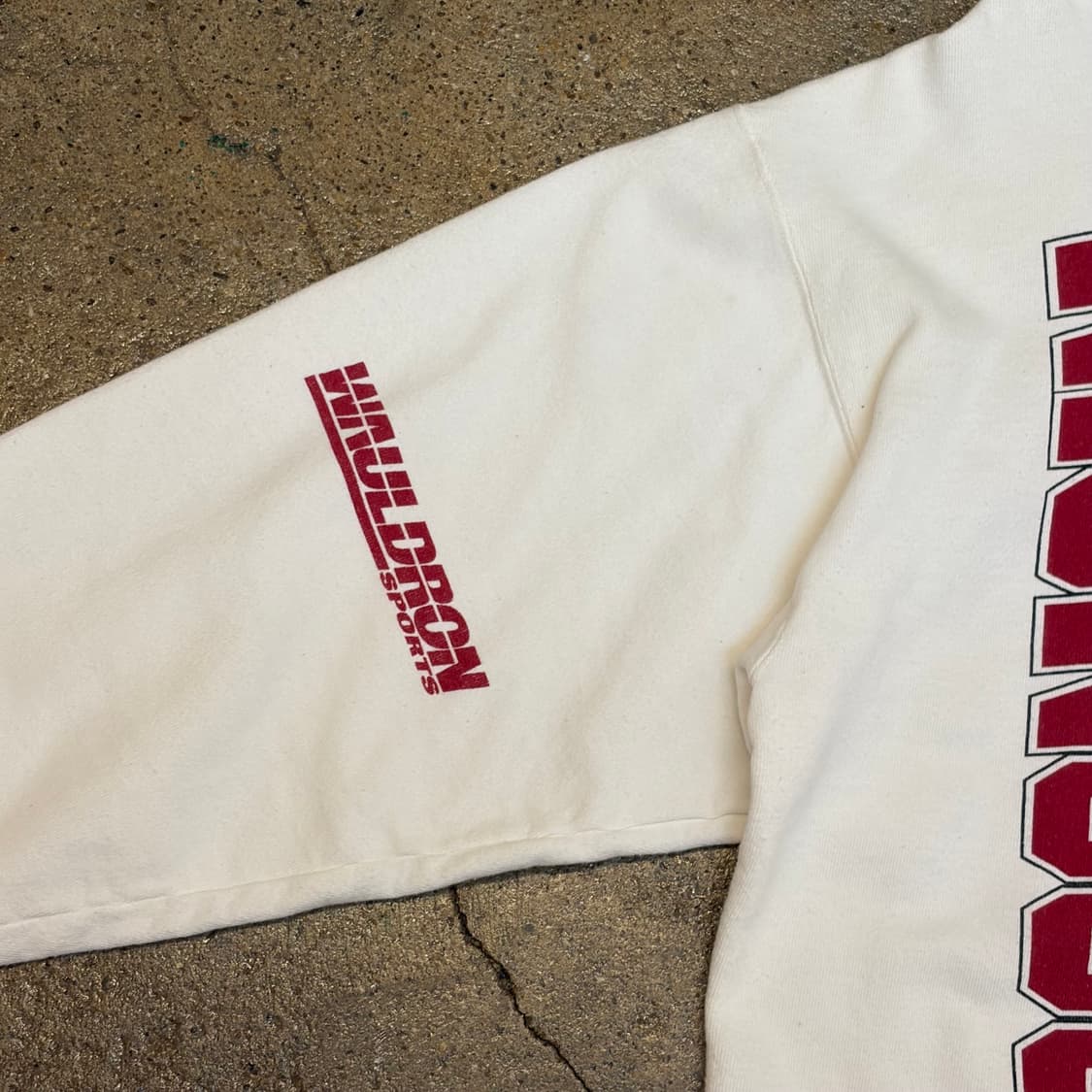 레어 90s USA 미국 빈티지 위스콘신 헤비코튼 맨투맨 상품이미지7