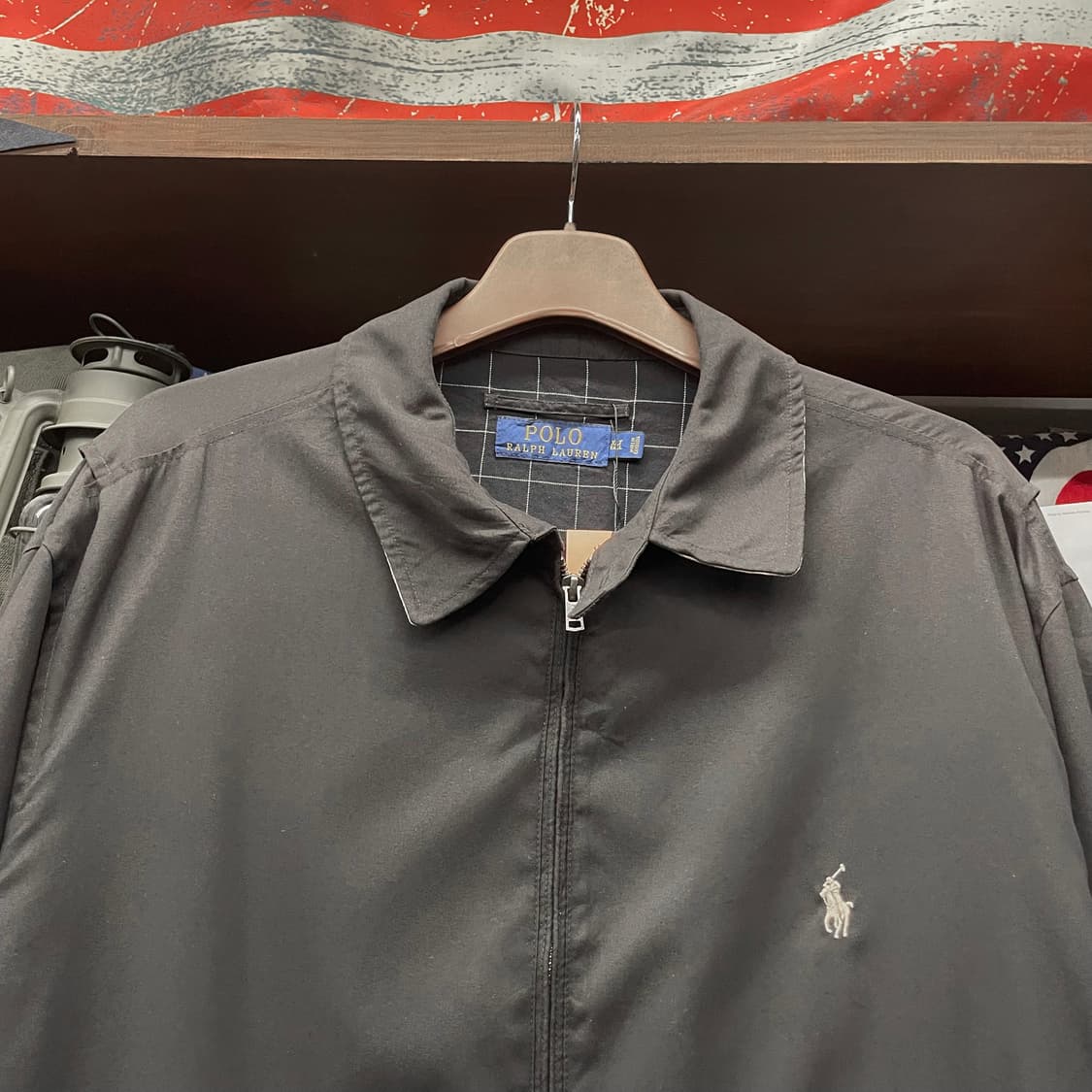 00s 폴로 랄프로렌 체크 라이닝 스윙탑 자켓 컨트리 상품이미지3