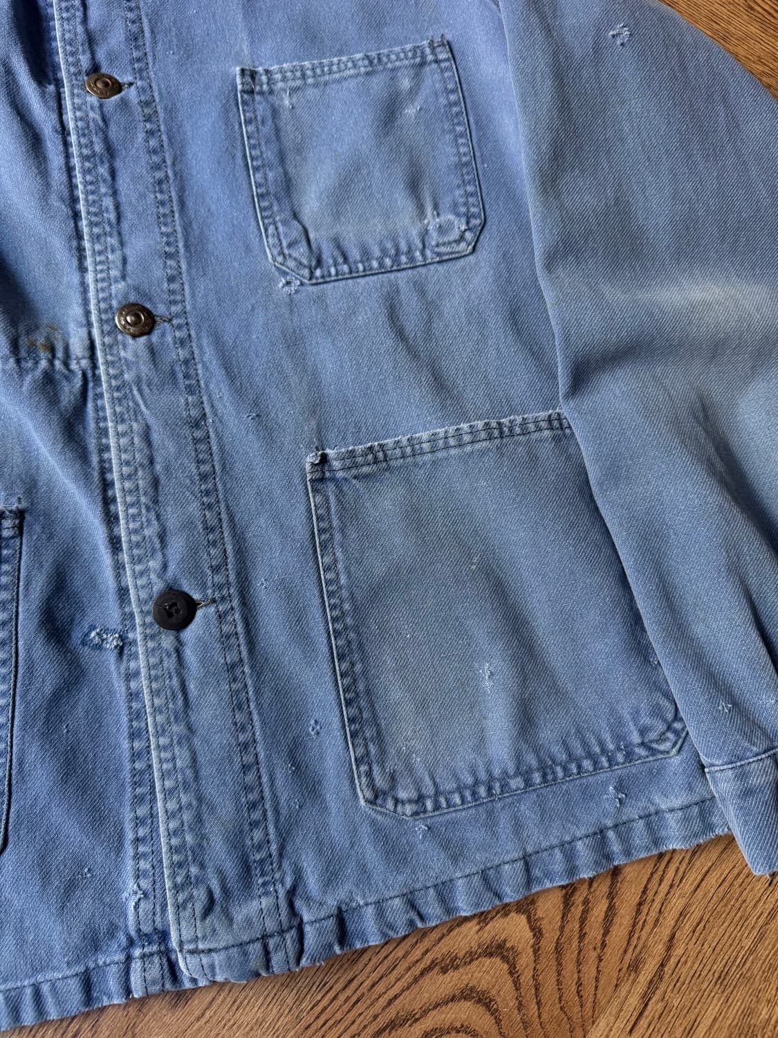 [M]90's 빈티지 페이딩 프렌치 워크자켓 상품이미지5