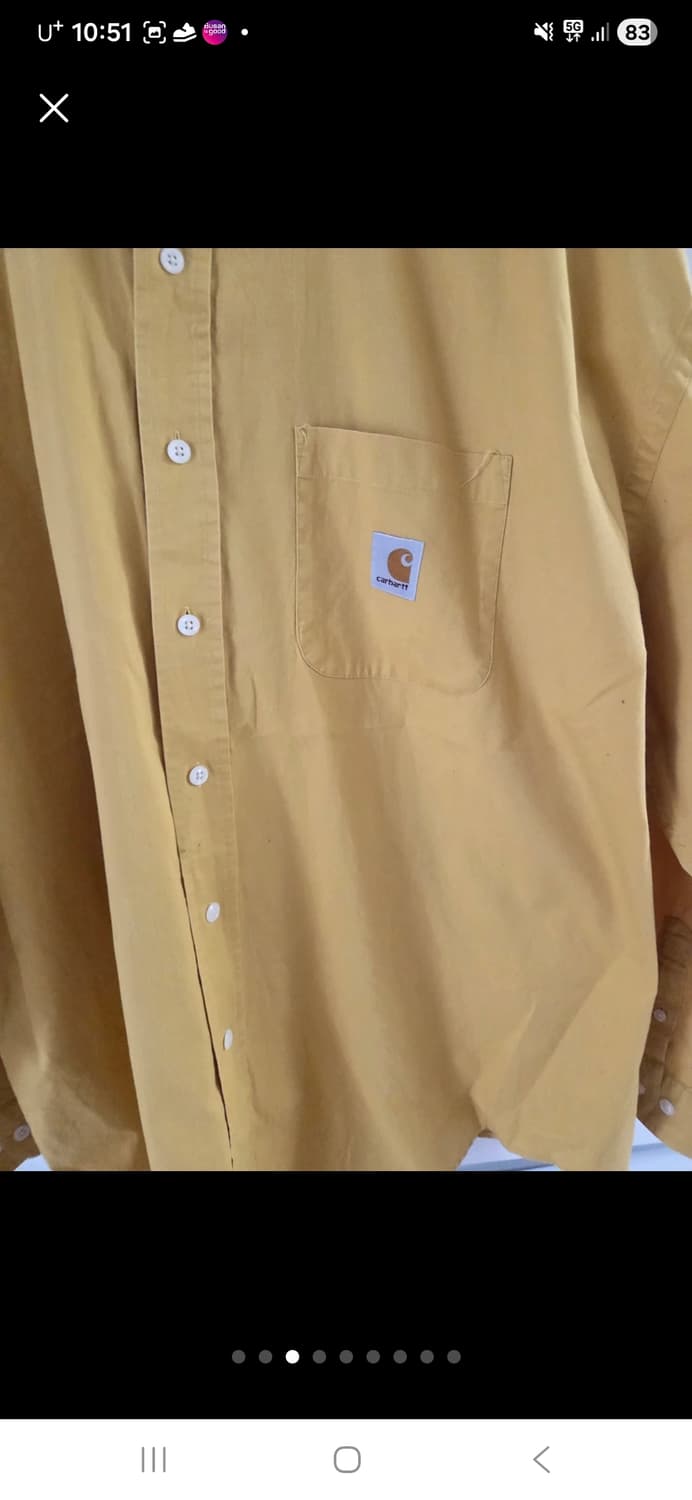 칼하트 머스타드 셔츠 115정도 상품이미지3