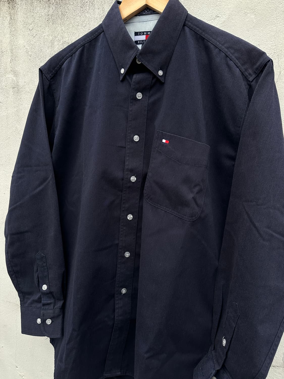 [M-L] 타미힐피거 네이비 트윌코튼 셔츠 상품이미지5