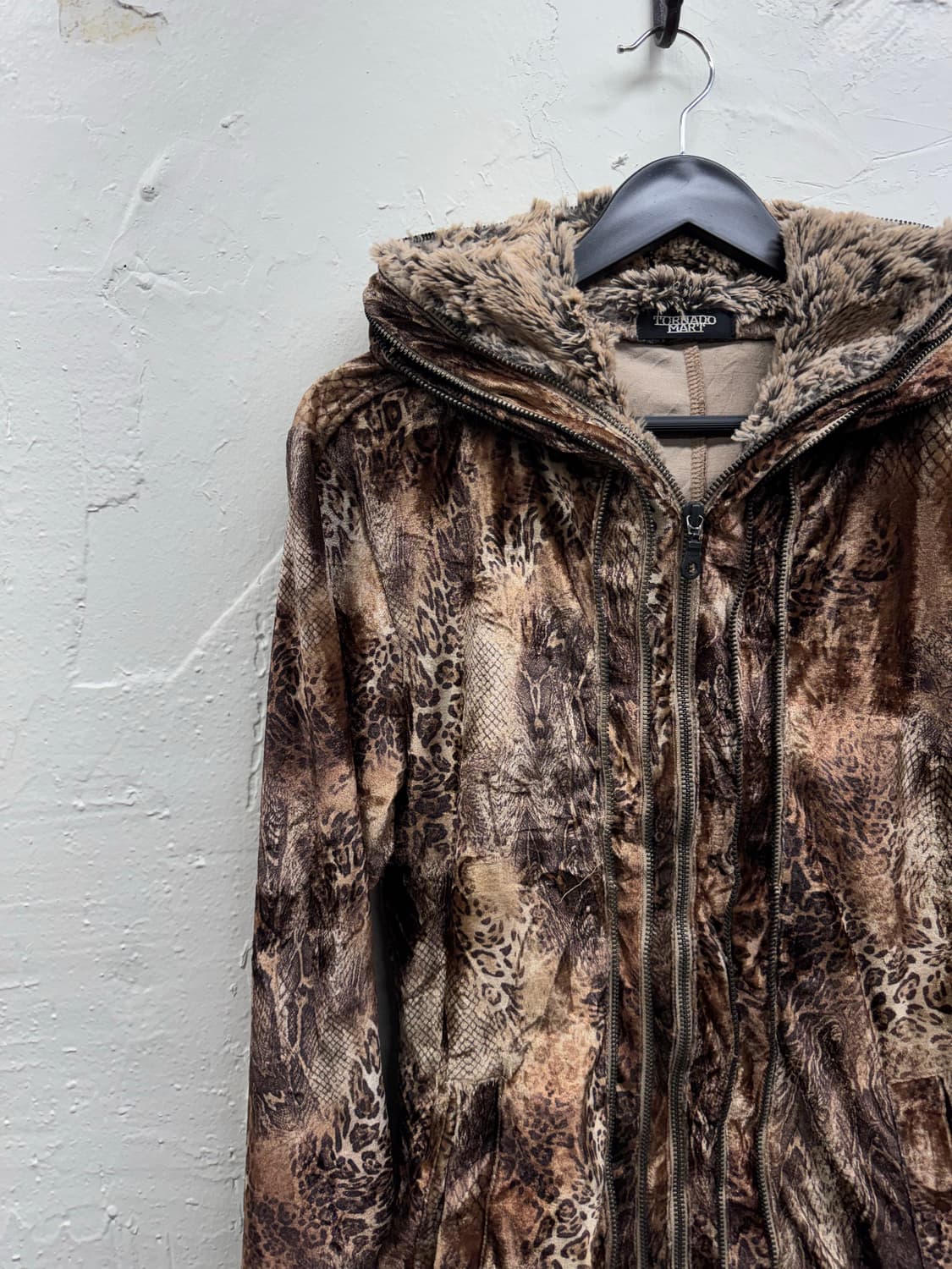 Tornado mart 00s archive leopard velour  상품이미지3