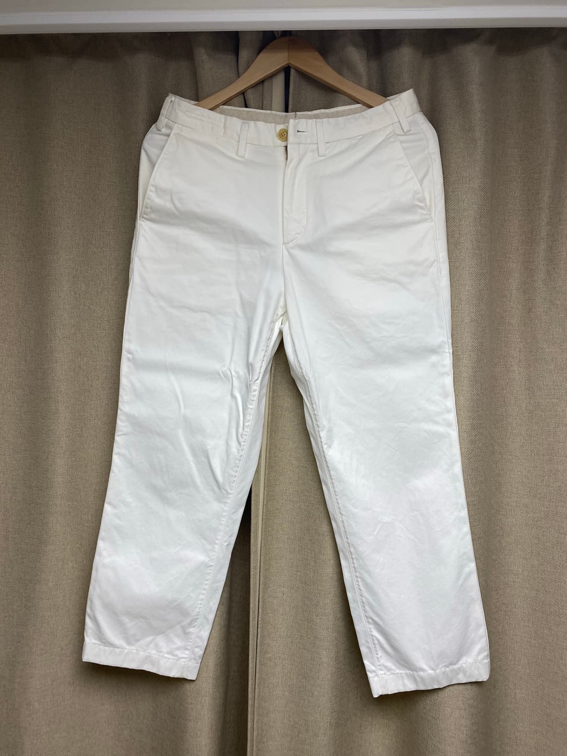 [30] 바스통 603 치노팬츠 크림 (기장 수선) 상품이미지2