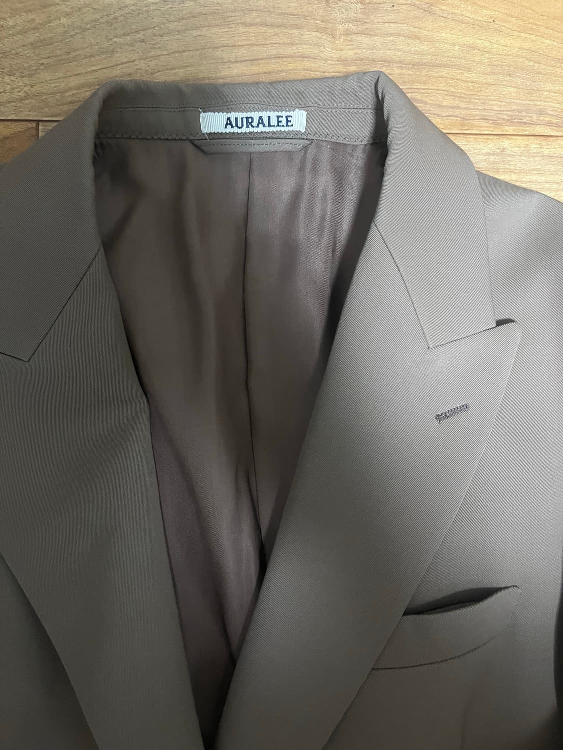 오라리 개버딘 블레이저 브라운4 상품이미지2