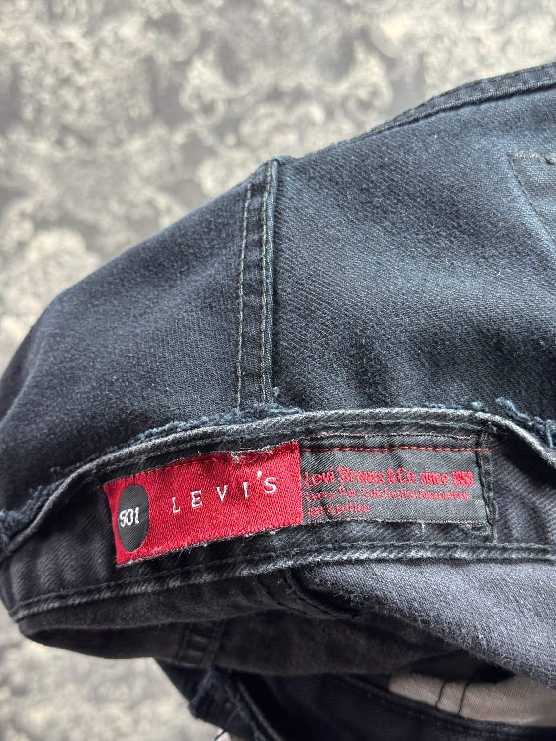 revi's 1850 리바이스 501 커스텀 데미지 데님 팬츠 상품이미지6