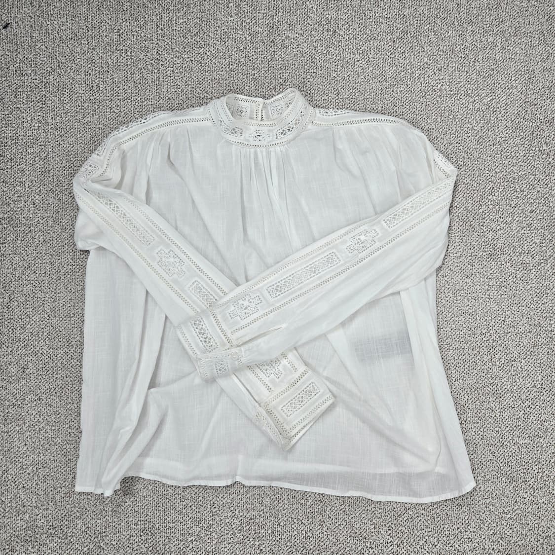 0184.자딕앤볼테르 테디 탑 블라우스 화이트XS 상품이미지6