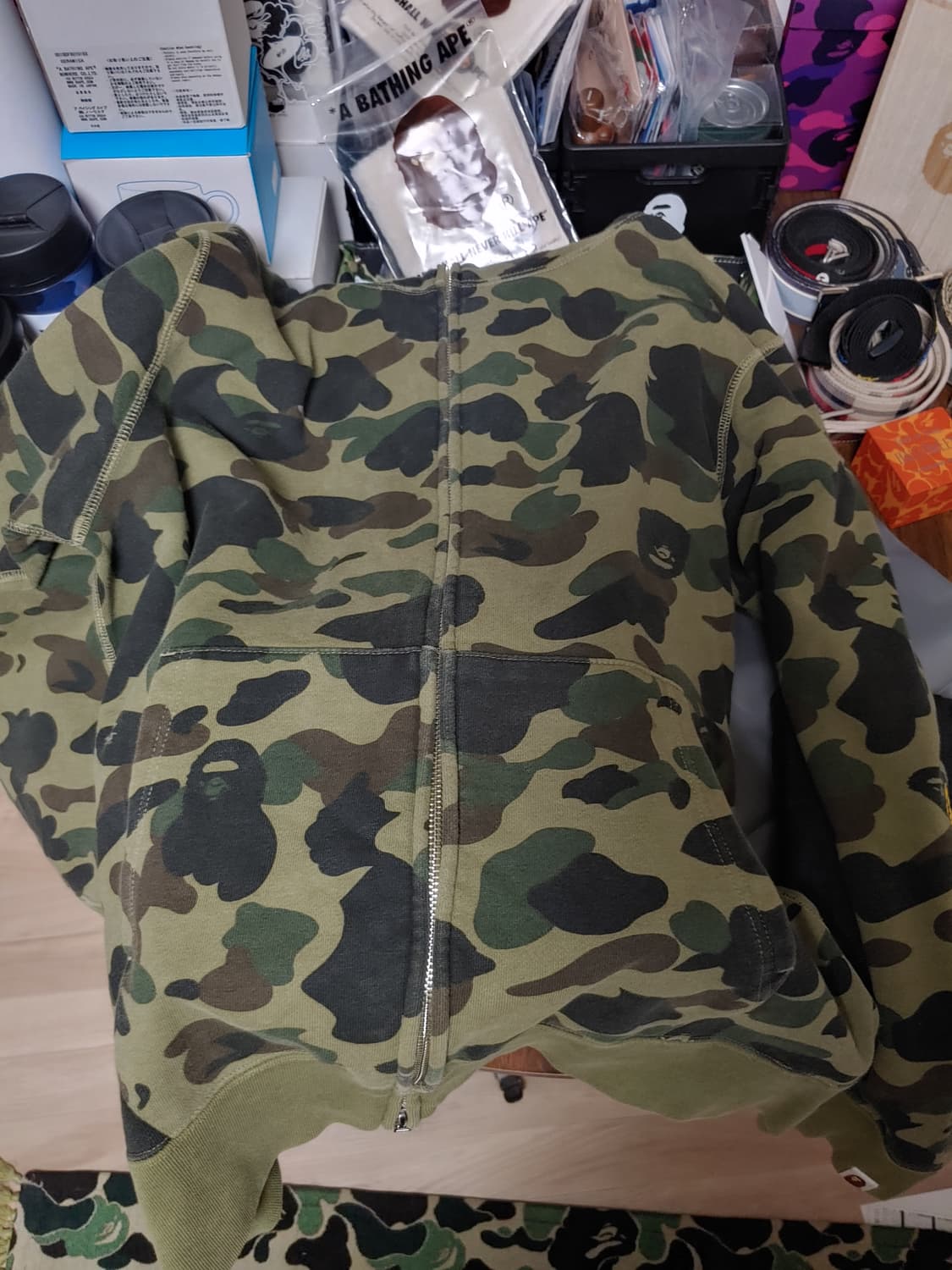 [XL] 베이프 2ND 녹계 샤크후드 상품이미지10