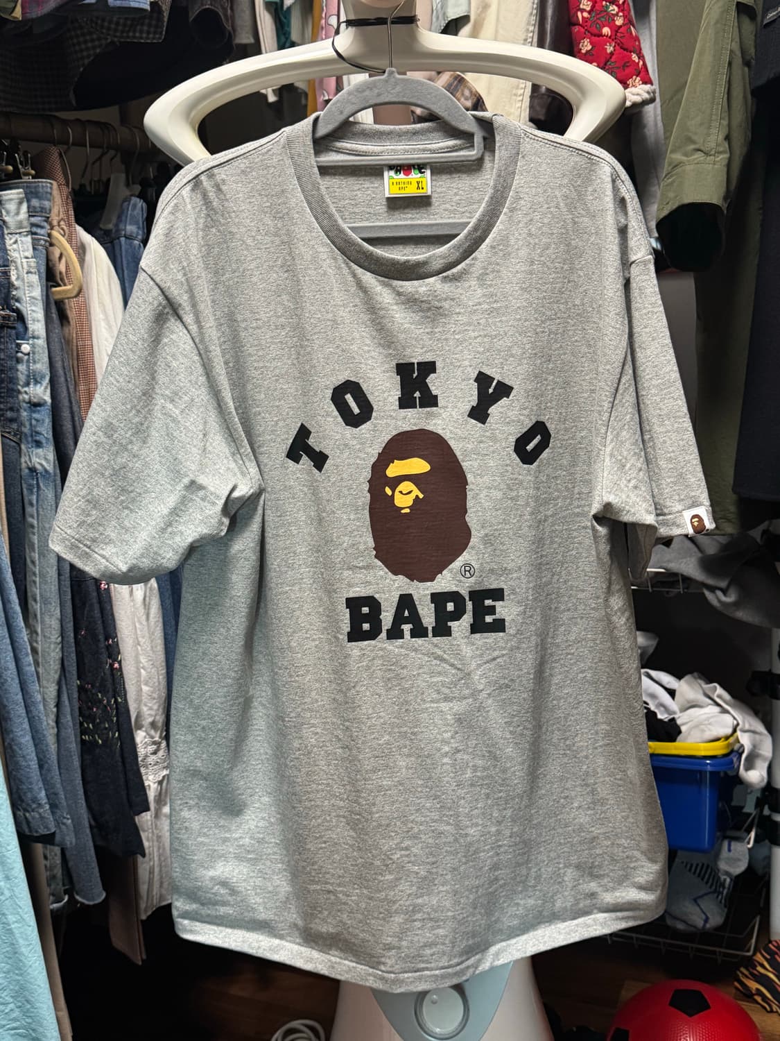 베이프 도쿄 반팔티 XL 그레이 상품이미지1