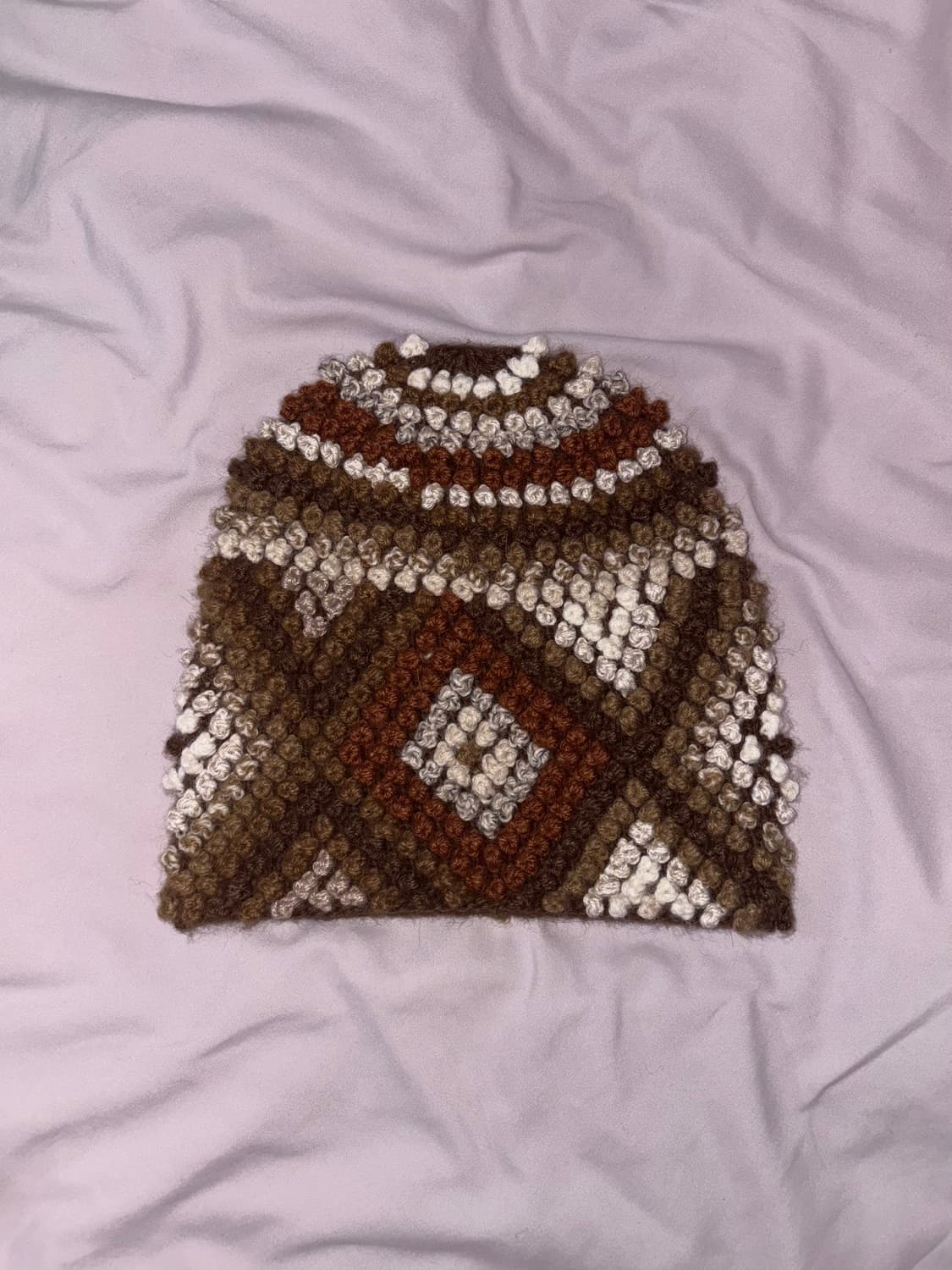 슈프림 비니 텍스쳐드 니트 비니 브라운 25FW 상품이미지2