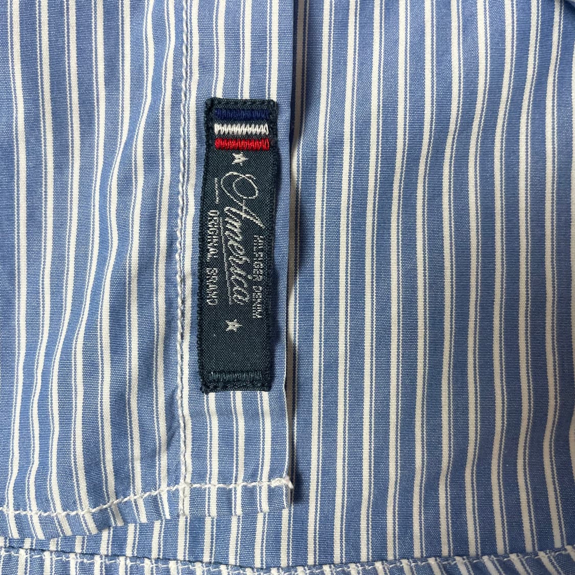 타미힐피거 블루 스트라이프 셔츠 S 상품이미지5
