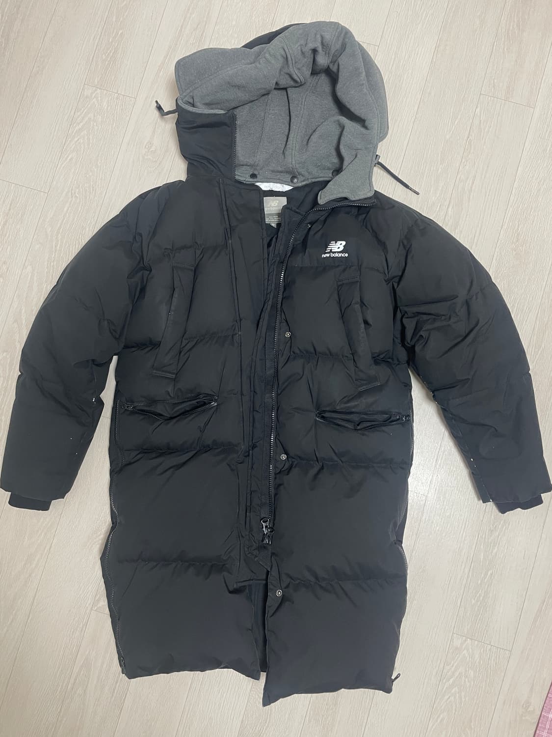 뉴발란스 롱패딩 블랙 85(S) 여자 55사이즈 상품이미지1
