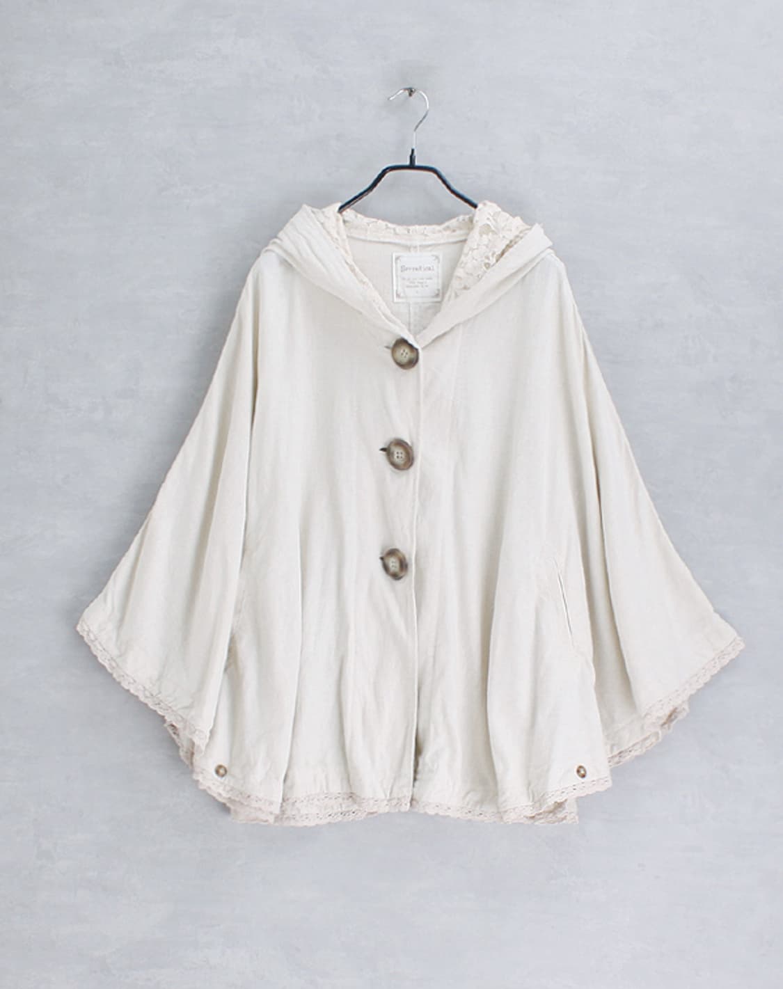 Sevradical linen blend cape _ S3883 상품이미지1