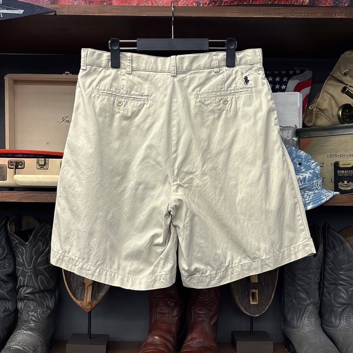 90s 폴로 랄프로렌 투턱 플리츠 테일러 쇼츠 팬츠 N1108   상품이미지2