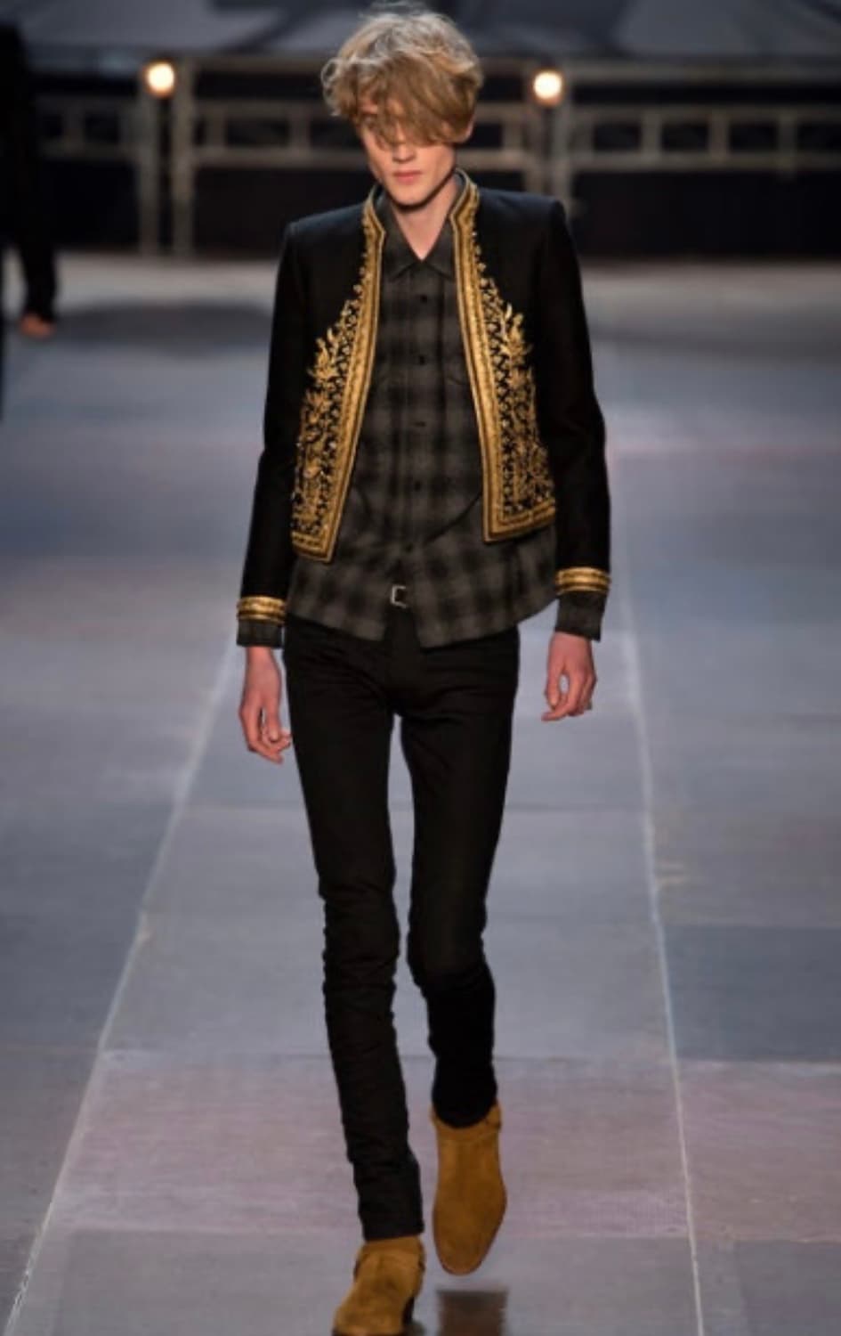 생로랑 13fw 체크 플란넬 셔츠  39(105) 사이즈 상품이미지1