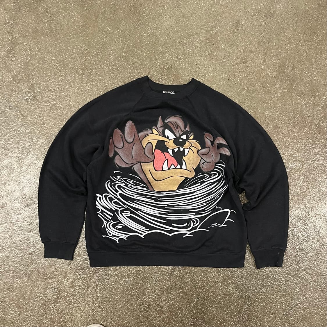 90s 루니툰즈 테즈 프린팅 스웻셔츠 (95-100) 상품이미지2