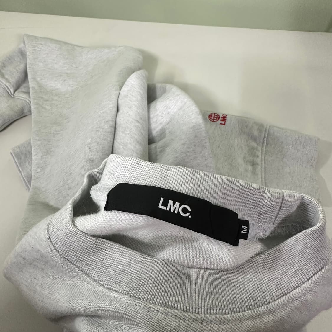 M LMC 엘앰씨 멜란지그레이 자수로고 스웻셔츠 맨투맨 상품이미지5