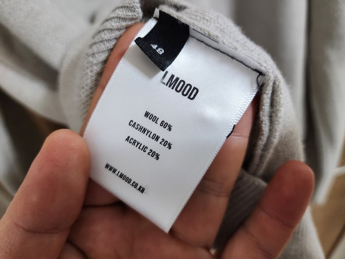 (M)LMOOD 엘무드 세미오버 남성 가디건 상품이미지4