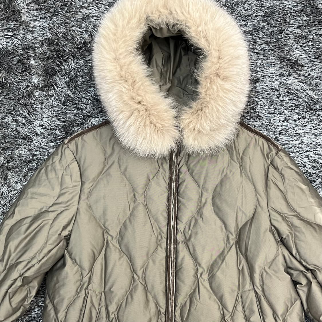 LBL 여성 폭스퍼 구스다운 야상 M(66) 상품이미지2