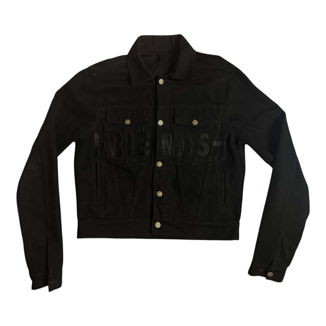 브이론 프렌즈 데님자켓 블랙 OG 미판 상품이미지1