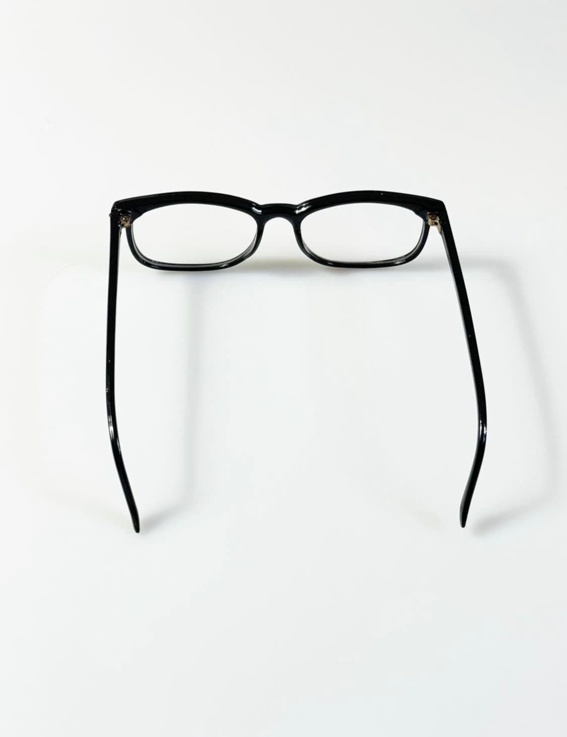 90s 클래식 블랙 뿔테 스퀘어 빈티지 안경 상품이미지5