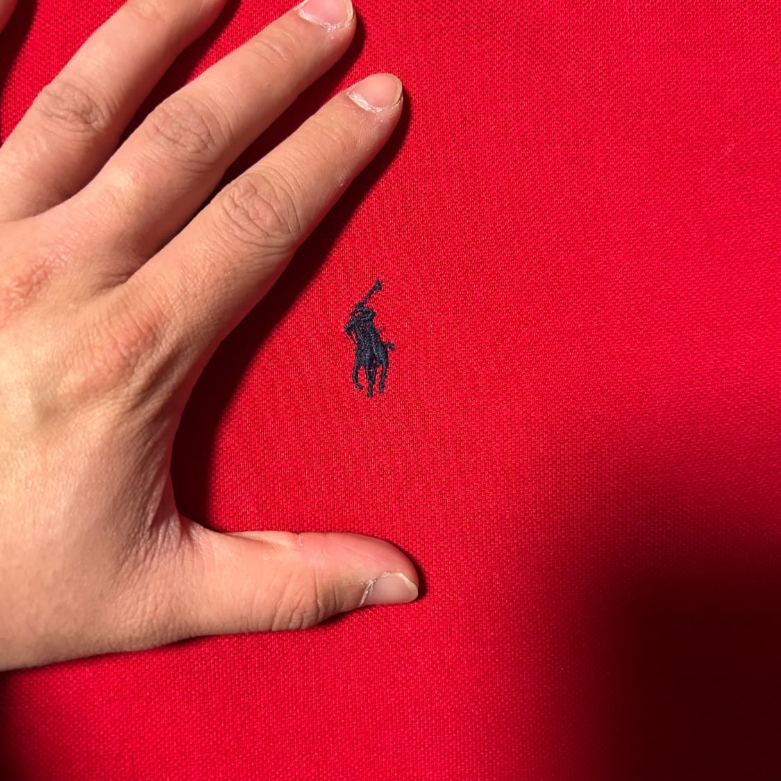 [XL] 폴로 랄프로렌 포니로고 레드 카라 반팔티 상품이미지2