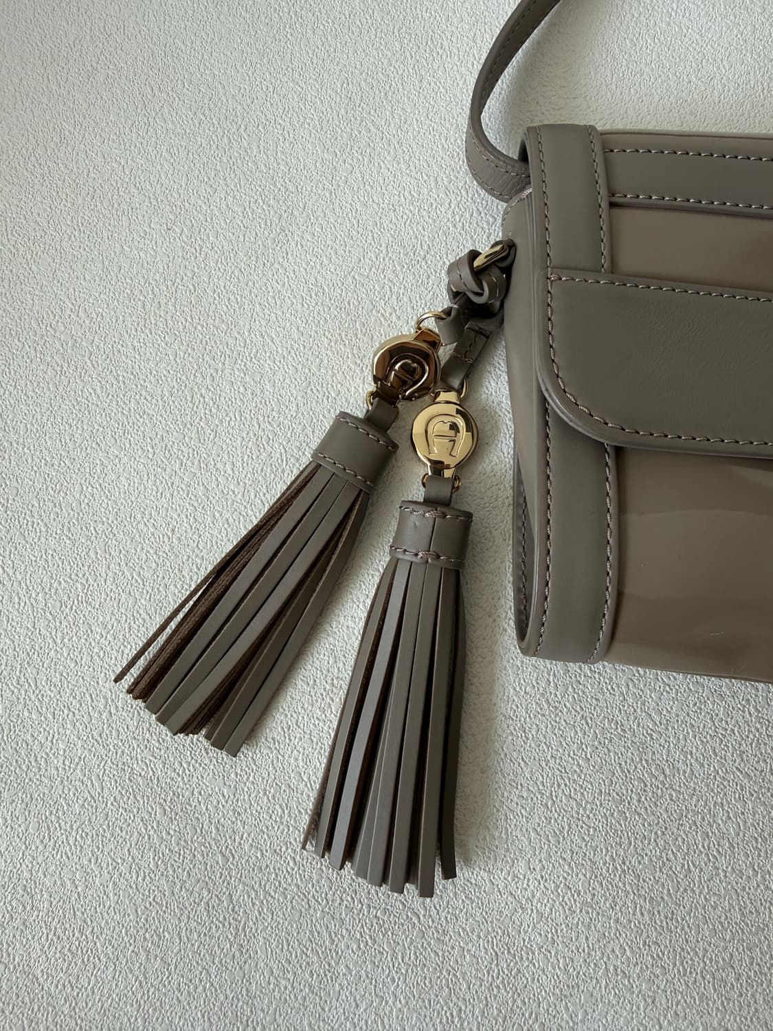 아이그너(AIGNER) 에나멜 레더 숄더백 상품이미지5