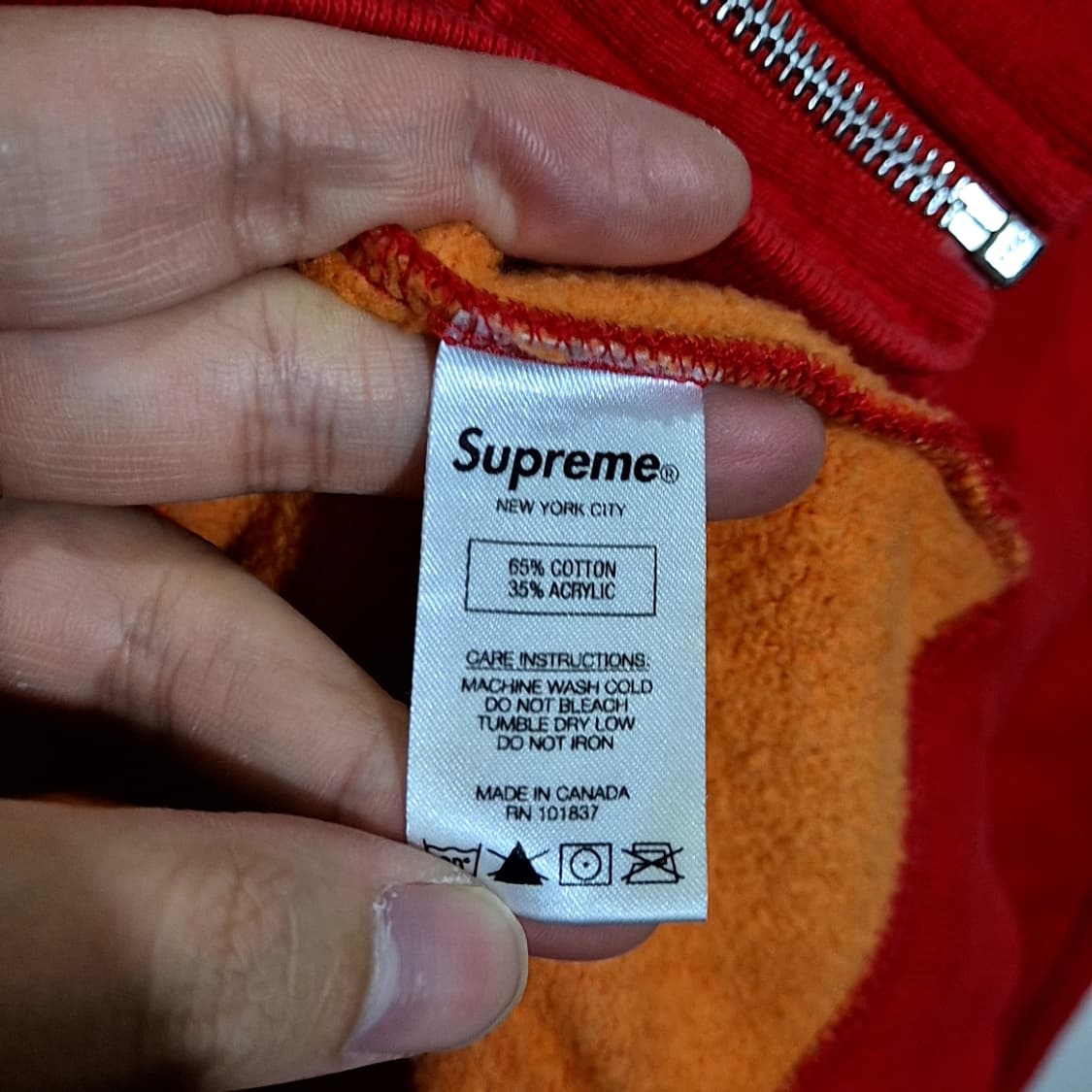 Supreme 슈프림 스몰 박스로고 후드집업 상품이미지7