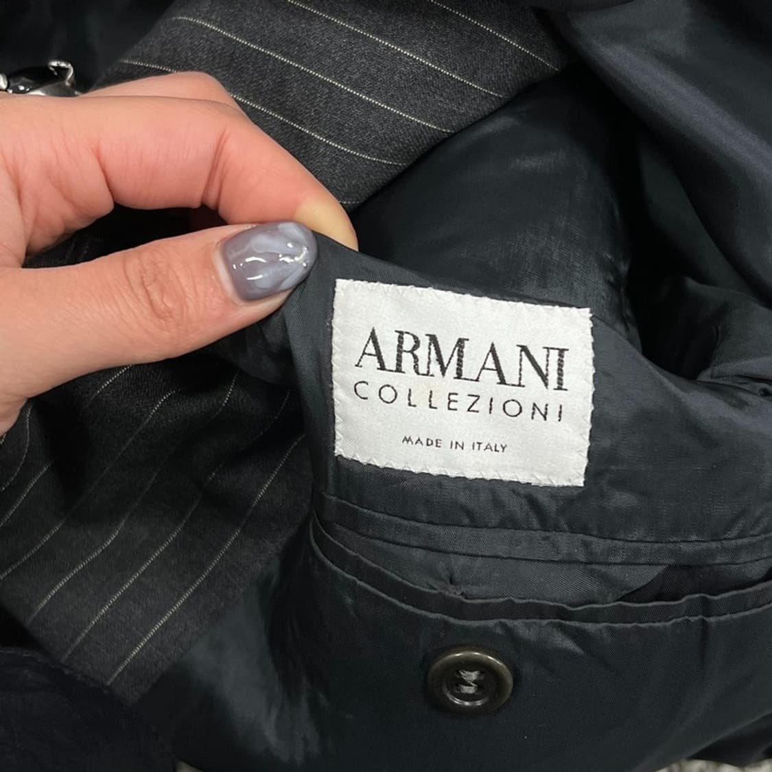 아르마니꼴레지오니 스트라이프 블레이저 v0962  상품이미지5