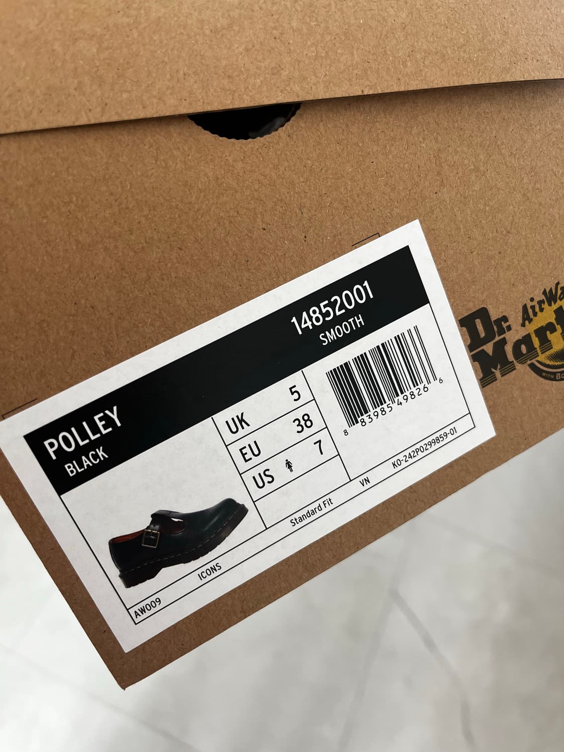 닥터마틴 우먼 폴리 스무스 레더 메리 제인 블랙 240 상품이미지6