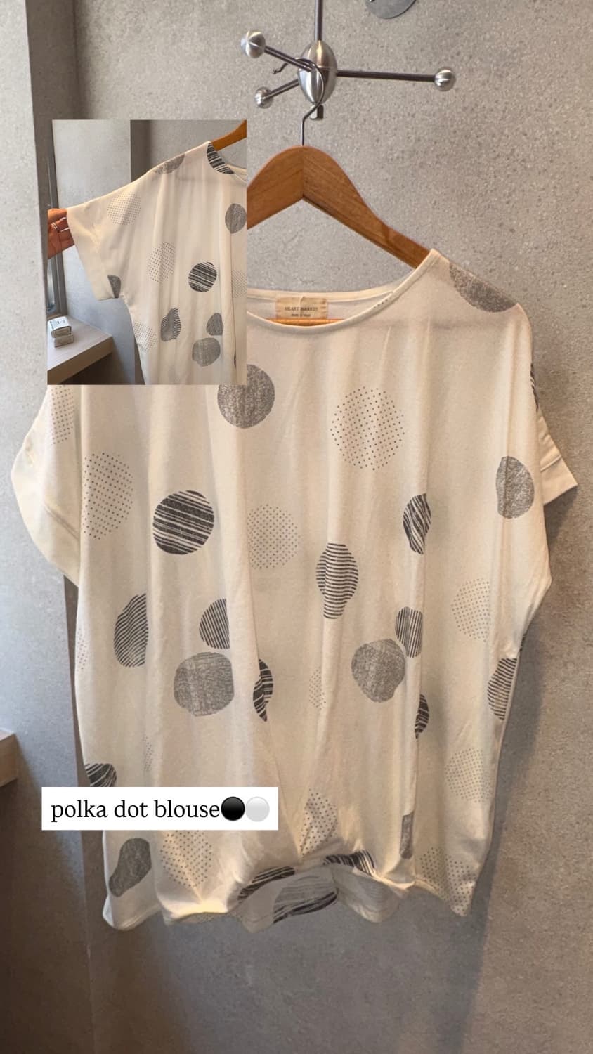 polla dot blouse 상품이미지3