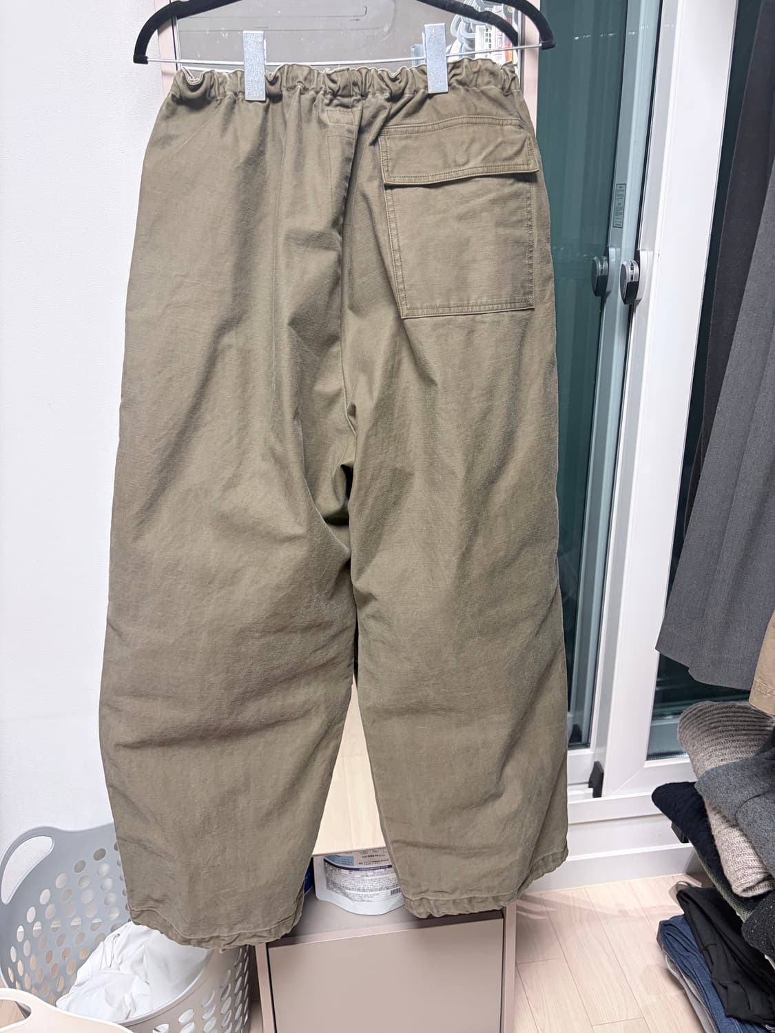 마카 와이드 오버 팬츠 3사이즈 상품이미지2