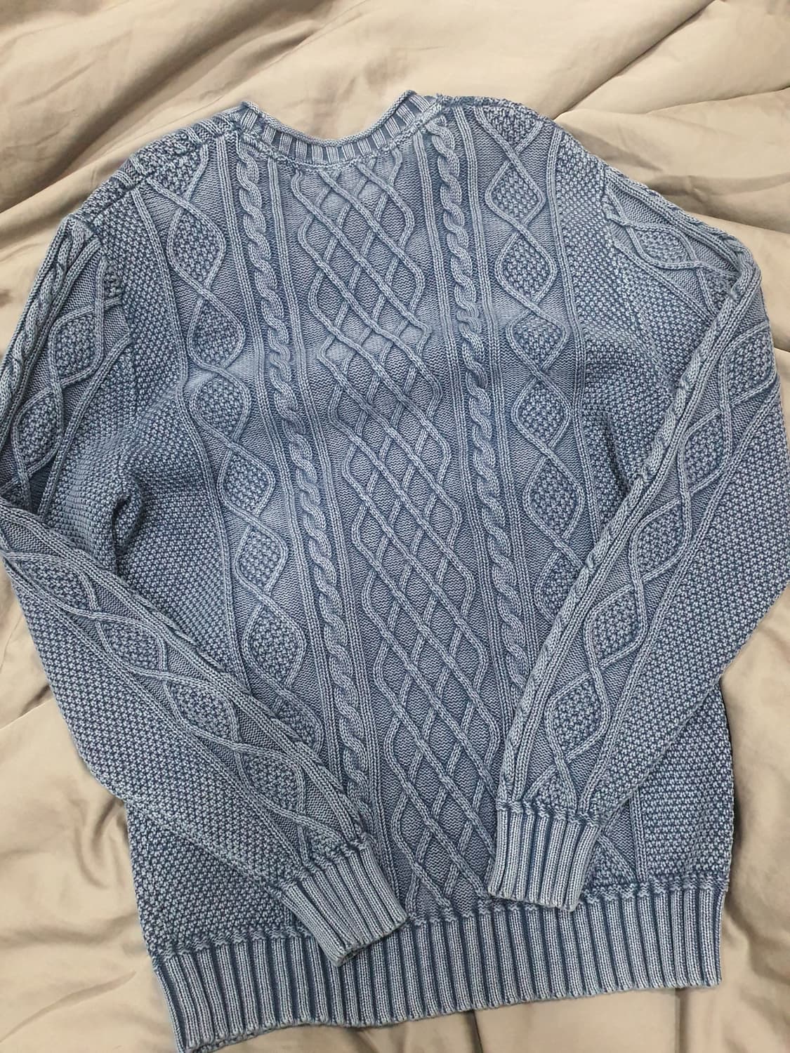 시리즈 가먼트다잉 케이블니트  상품이미지6