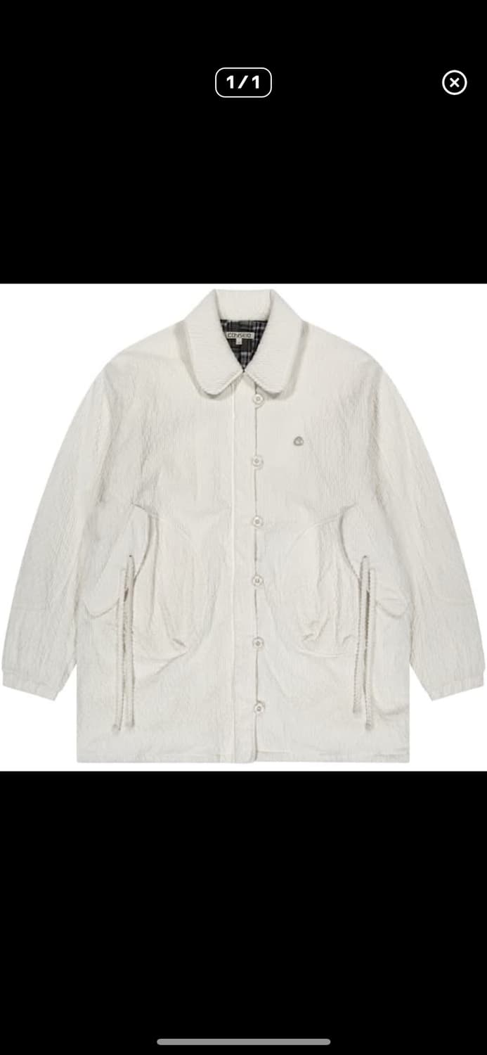 코이세이오 봄버자켓 화이트 상품이미지1