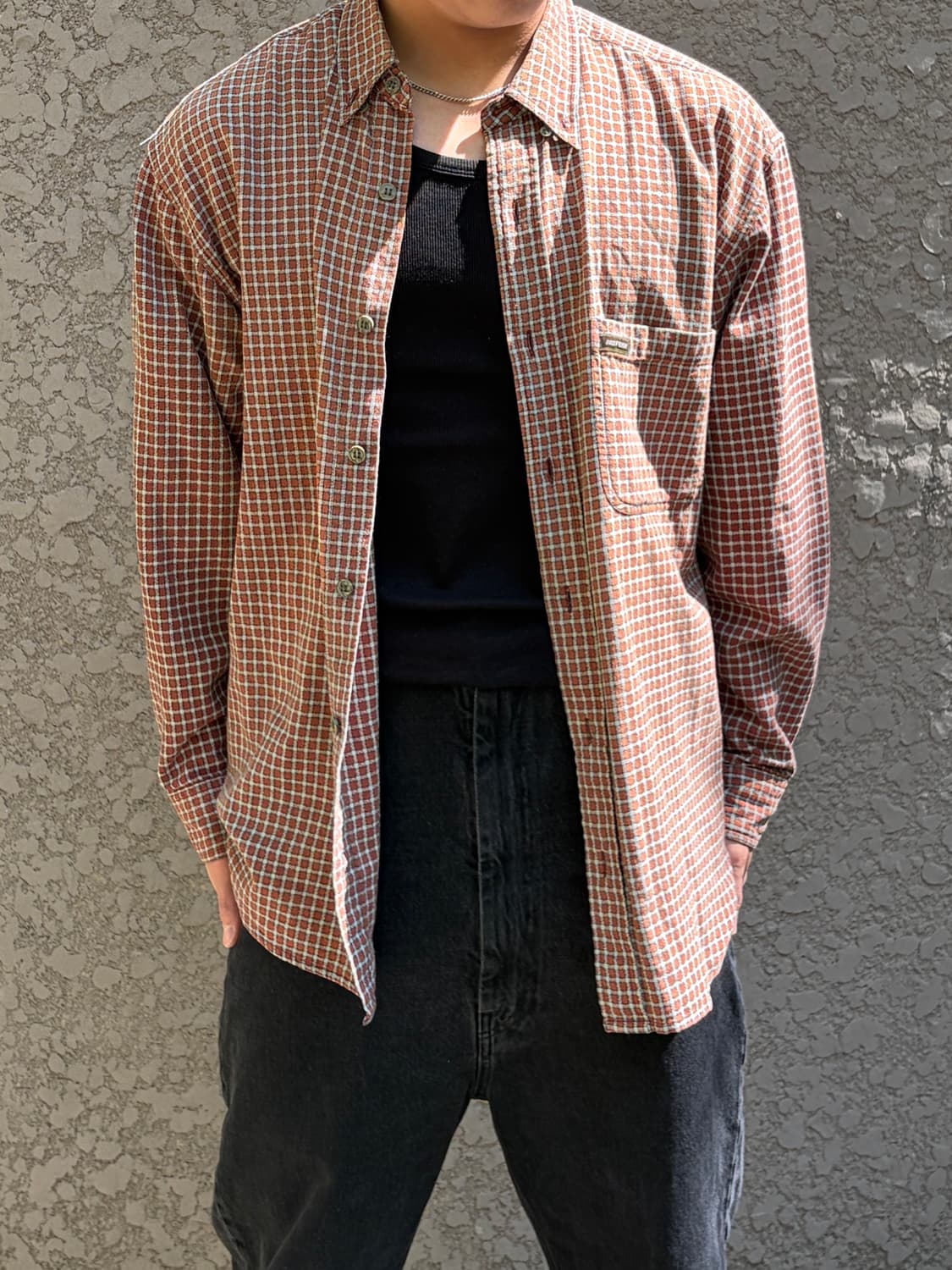 90s no fear plaid shirt 상품이미지3