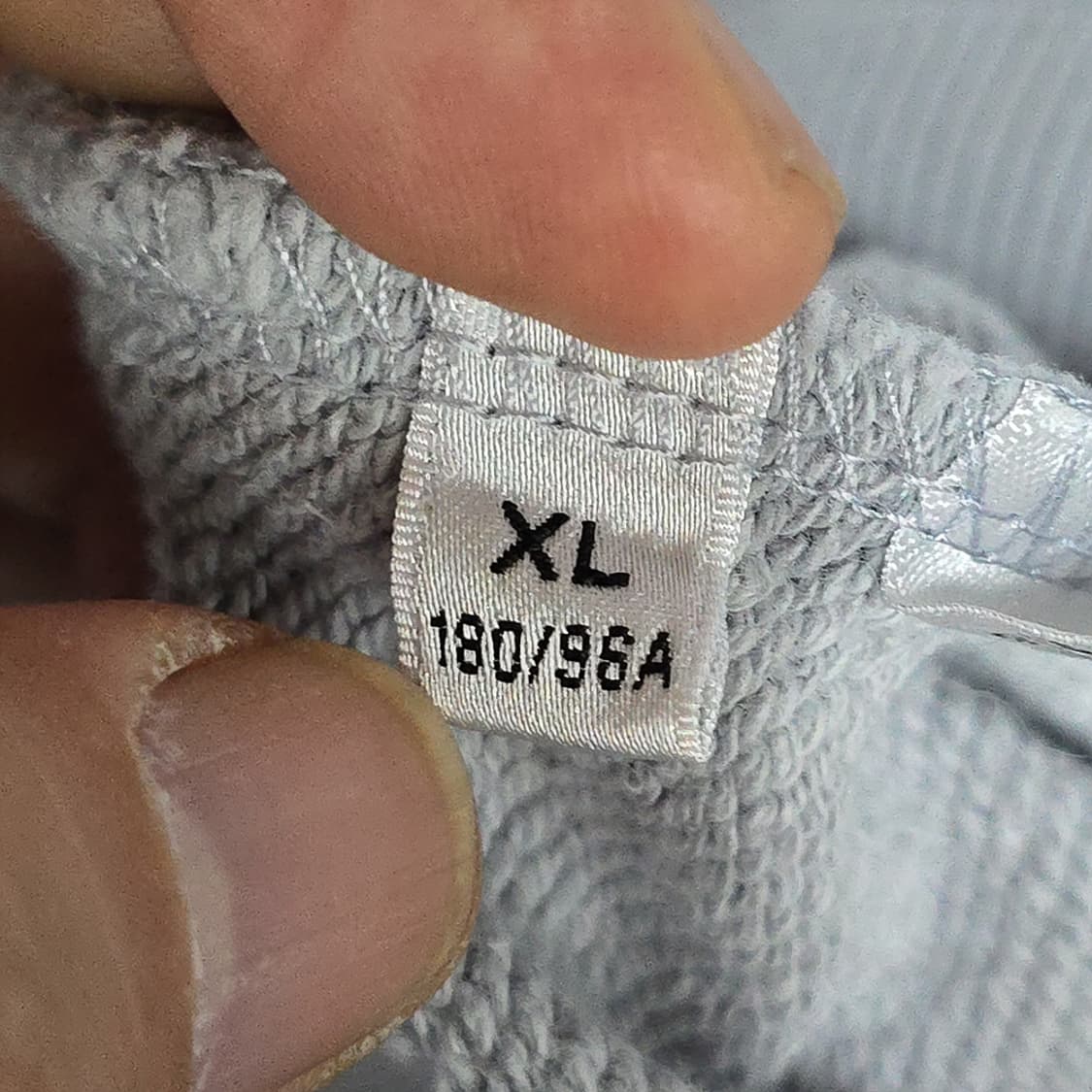 이고패치 EGO FETCH 로고 자수 후드 스웻셔츠 그레이 XL 상품이미지6