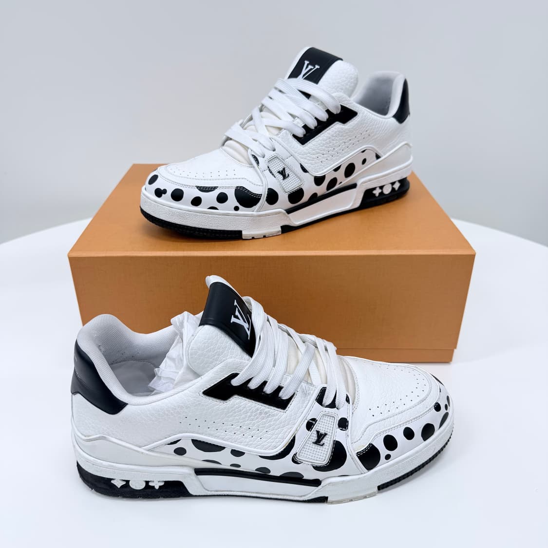 [A급/275] 루이비통 x 쿠사마 야요이 트레이너 스니커즈 블랙 상품이미지3