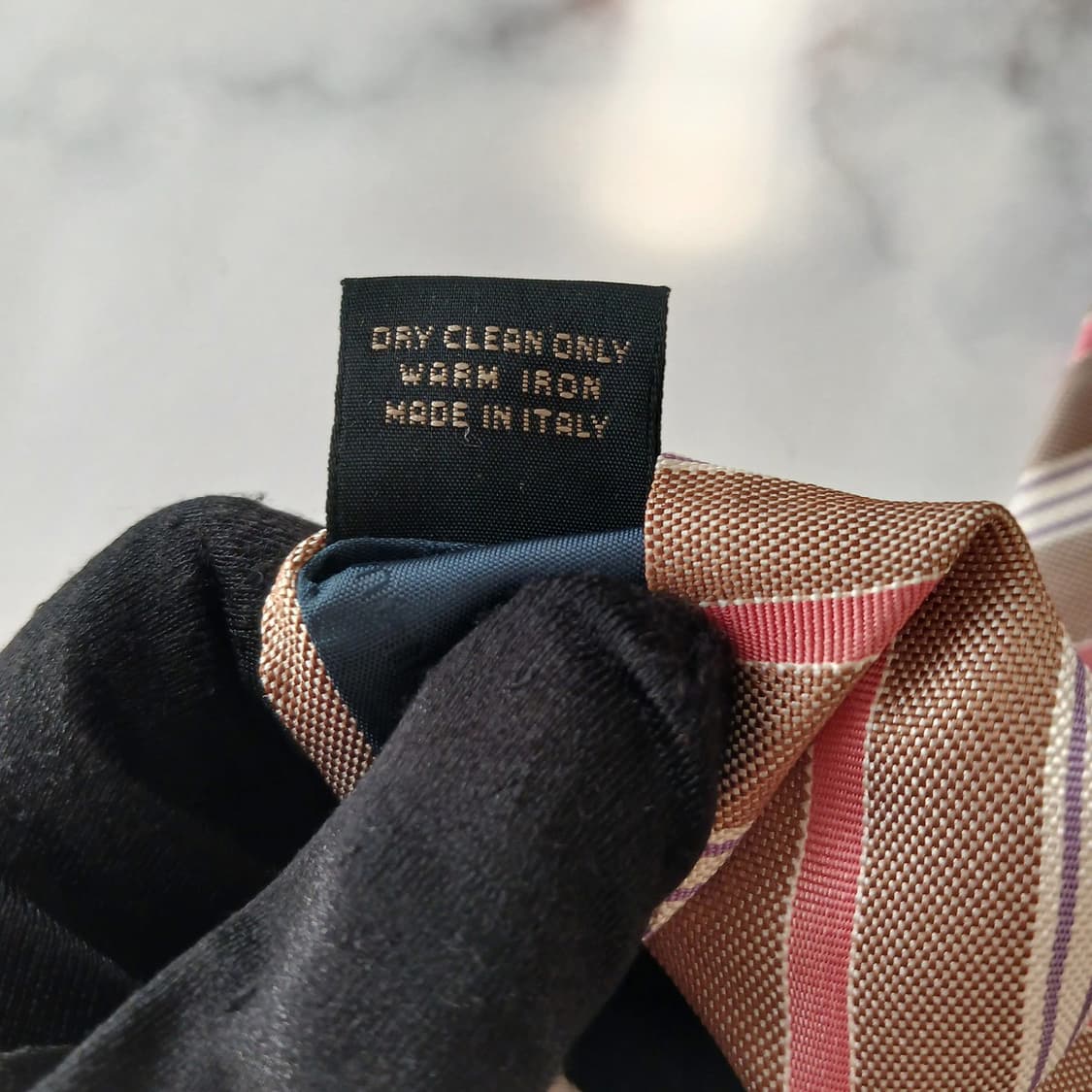 에르메네질도 제냐 실크 스트라이프 넥타이 9.2cm A+등급 A18887 상품이미지9