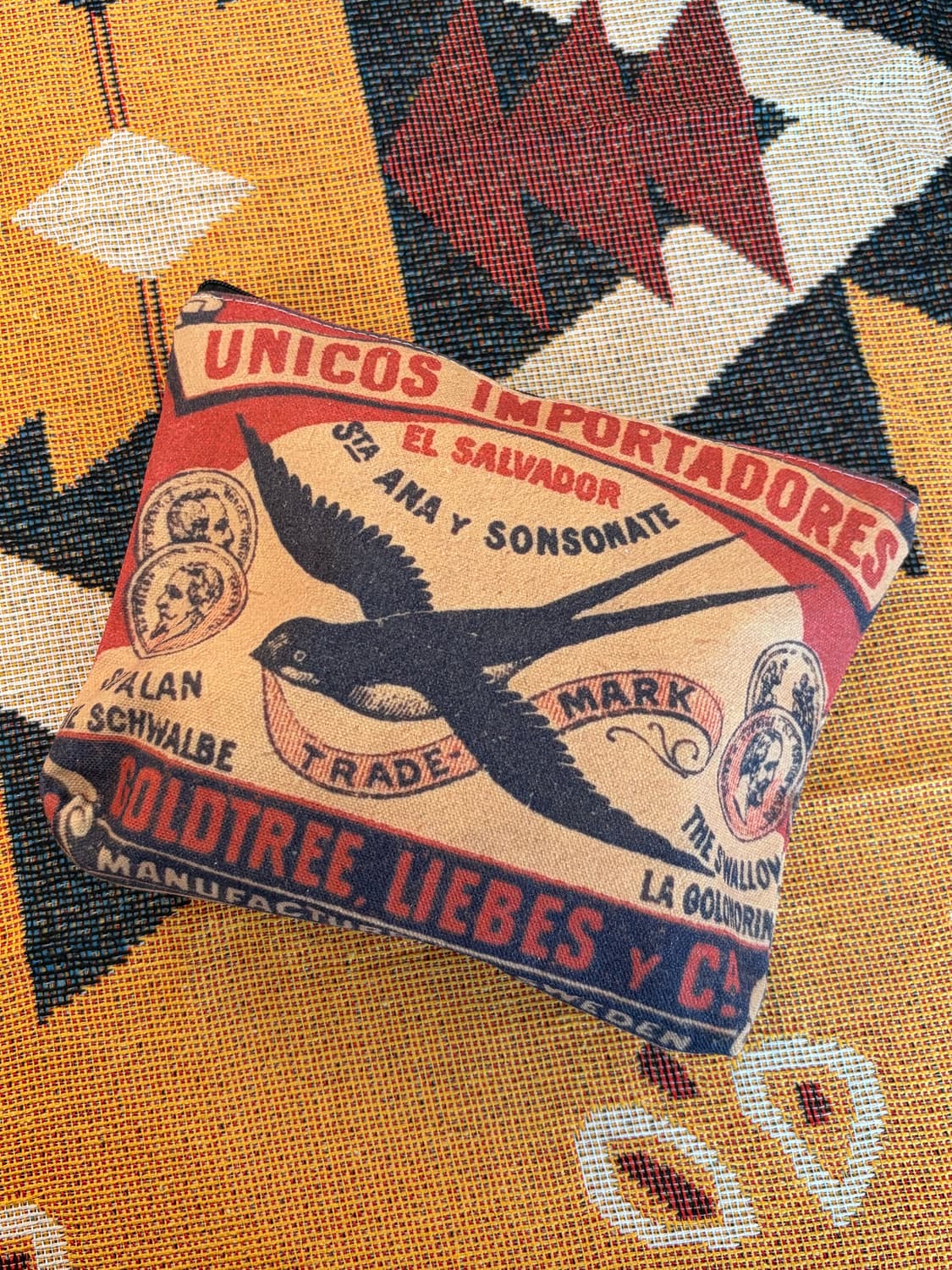 스왈로우 빈티지 프린트 파우치  상품이미지2