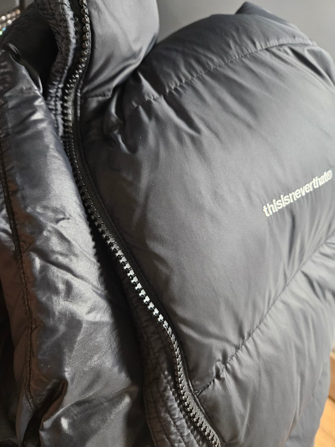 디스이즈네버댓 PERTEX T Down Jacket Black 상품이미지4