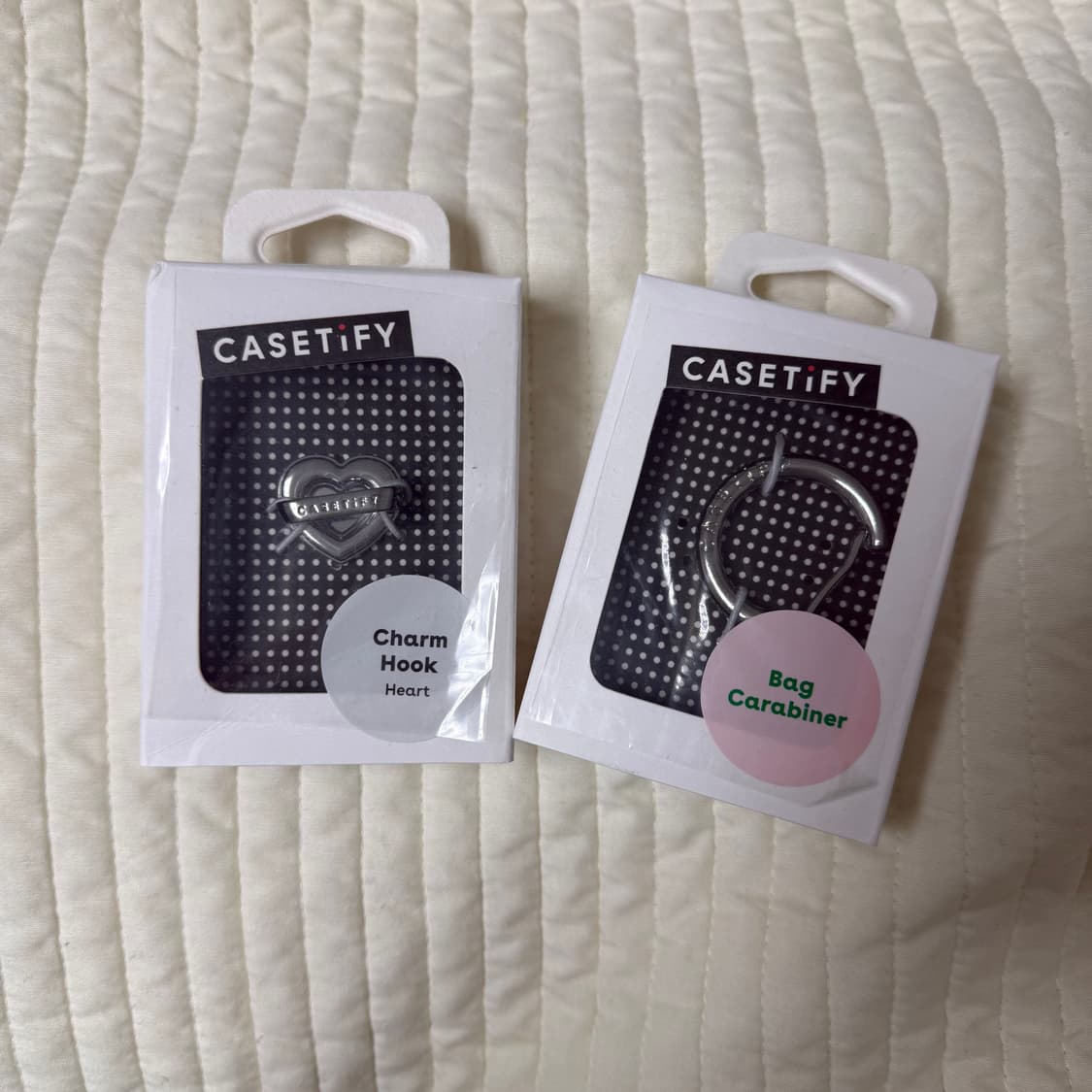 케이스티파이 키체인 하트 참 + 가방 카라비너 키링 상품이미지3