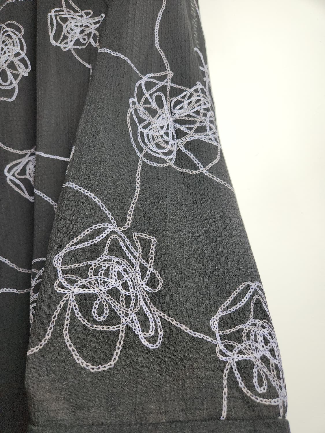 패턴 롱 슬리브리스 블라우스 상품이미지6