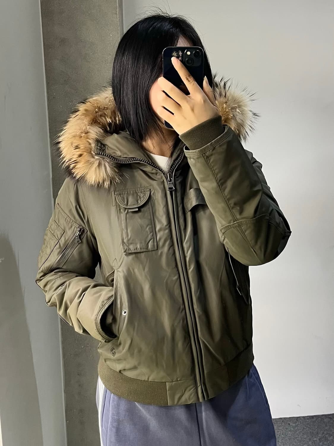 오프로드 3M 신슐레이트 라쿤 퍼 자켓 상품이미지1