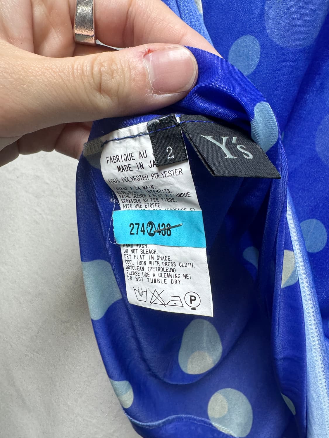 Y's 도트 시스루 티 상품이미지8