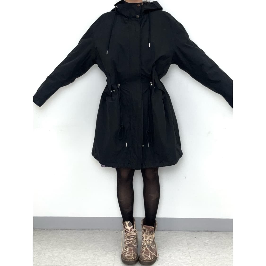 빈티지 블랙 야상 자켓 점퍼 상품이미지4