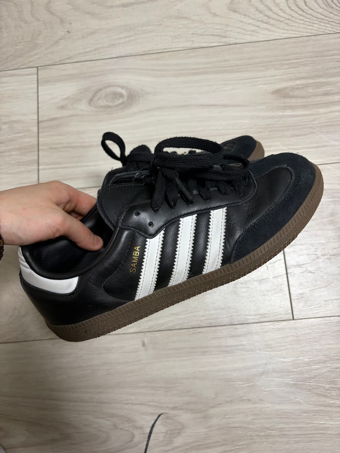 아디다스 삼바 OG 블랙 화이트 검 상품이미지4